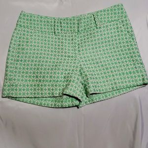 SUPER Cute Teal Green Low Rise Shorts Side Pockets Size 4 7th Ave